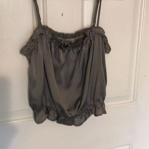 Cute little silver spaghetti strap top